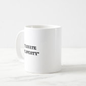 Mug Propriété privée (Devant gauche)