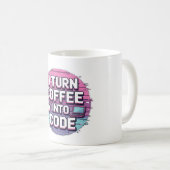 Mug Propulsé par café et code (Devant droit)