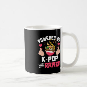 Mug Propulsé Par K-Pop Et Ramen Cute Kpop Music Anime