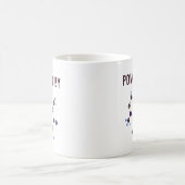 Mug Propulsé par - La caféine Structure moléculaire (Centre)