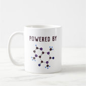 Mug Propulsé par - La caféine Structure moléculaire (Gauche)