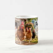 Mug Propulsé par la vie de ferme de poulets (Centre)