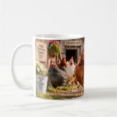 Mug Propulsé par la vie de ferme de poulets (Gauche)
