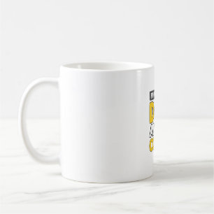 Mug Propulsé par le chien et le café vintage shirt des