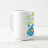 Mug Propulsé par le vert : prospérer avec la nature" (Devant gauche)