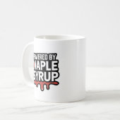 Mug Propulsé par sirop d'érable" - Funny Canadian Prid (Devant gauche)