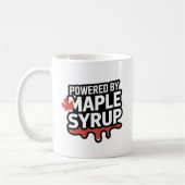 Mug Propulsé par sirop d'érable" - Funny Canadian Prid (Gauche)