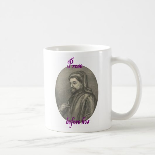 Mug Prose avant des hos comportant Chaucer (Droite)