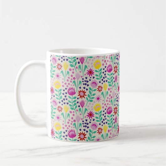 Mug Protea Floral Block Imprimer Lampes Millefleur (Gauche)