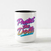Mug Protect the Dolls Neon Retro Art (Centre)