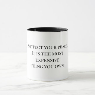 Mug Protect Your Peace - Inspirational Quote