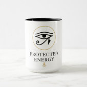 Mug Protected Energy – Minimal Eye of Horus Symbol | (Centre)