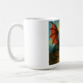 Mug Protecteur de château de dragon médiéval (Gauche)