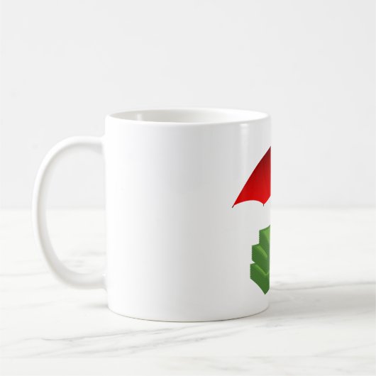 Mug Protection de la sécurité financière avec paraplui (Gauche)