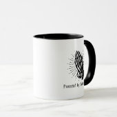 Mug Protégé par Père Noël Muerte Nom personnalisé (Devant droit)