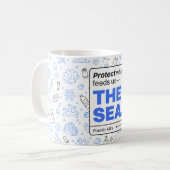 Mug Protéger ce qui nous nourrit : la mer | Pollution  (Devant gauche)