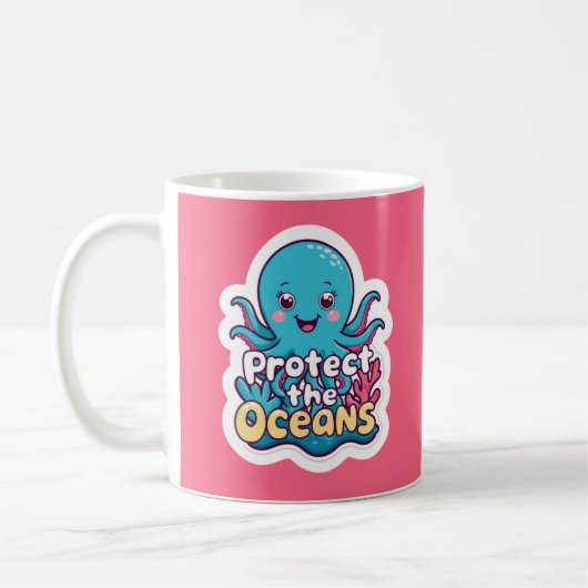 Mug Protéger La Boue De Poutope Des Océans (Gauche)