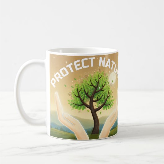 Mug Protéger la nature - Arbre mystique de la vie (Gauche)