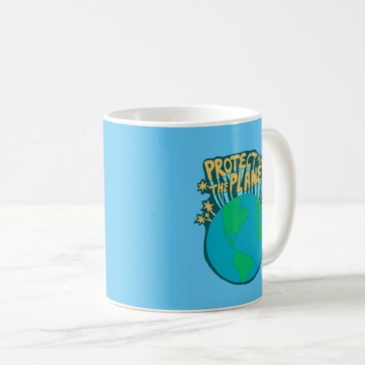 Mug PROTÉGER LA PLANÈTE SAVE EARTH Eco Green (Devant droit)