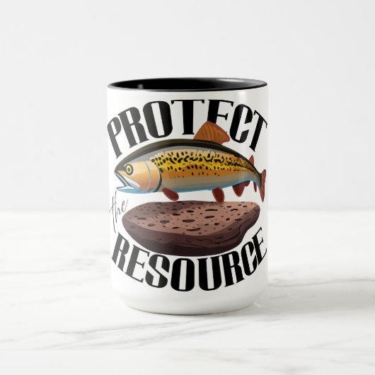Mug Protéger la ressource avec la truite arc-en-ciel d (Centre)