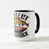 Mug Protéger la ressource avec la truite arc-en-ciel d (Devant droit)