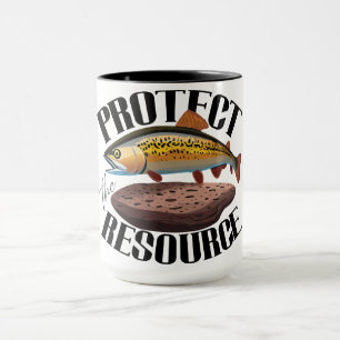 Mug Protéger La Ressource Avec La Truite Arc-En-Ciel E