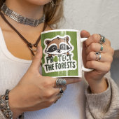 Mug Protéger Le Raccoon Des Forêts