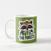 Mug Protéger Le Raccoon Des Forêts (Gauche)