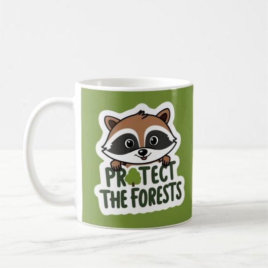 Mug Protéger Le Raccoon Des Forêts (Gauche)