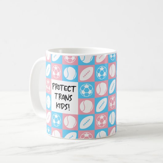 Mug Protéger les athlètes étudiants sportifs Trans-Kid (Devant gauche)