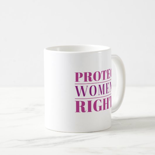 Mug Protéger les droits des femmes (Devant droit)