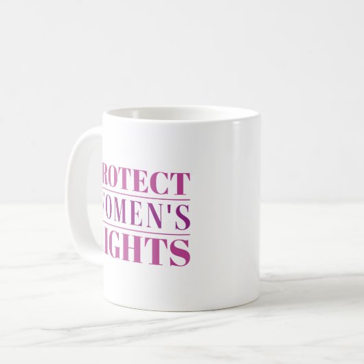 Mug Protéger les droits des femmes (Devant gauche)