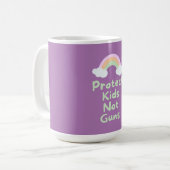 Mug Protéger les enfants et non les armes à feu Word A (Devant gauche)