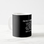 Mug Protéger les enfants et non les élites (Devant gauche)