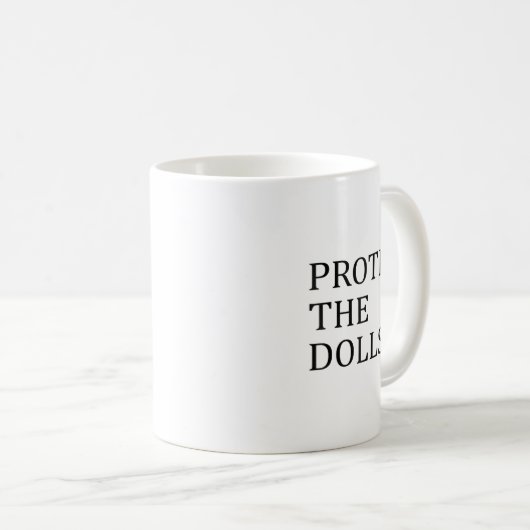 Mug Protéger Les Poupées (Devant droit)