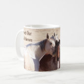 Mug Protéger nos chevaux sauvages quand ils bougent (Devant gauche)