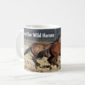 Mug Protéger nos chevaux sauvages quand ils bougent (Devant gauche)