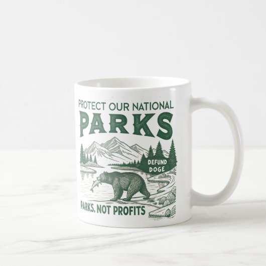 Mug Protéger Nos Parcs Nationaux Défendre Les Parcs Do (Droite)