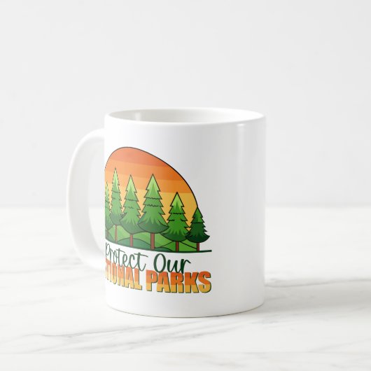 Mug Protéger nos parcs nationaux Soutien (Devant gauche)