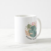Mug Protéger notre planète - Jour des terres (texture  (Devant droit)