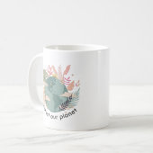 Mug Protéger notre planète - Jour des terres (texture  (Devant gauche)
