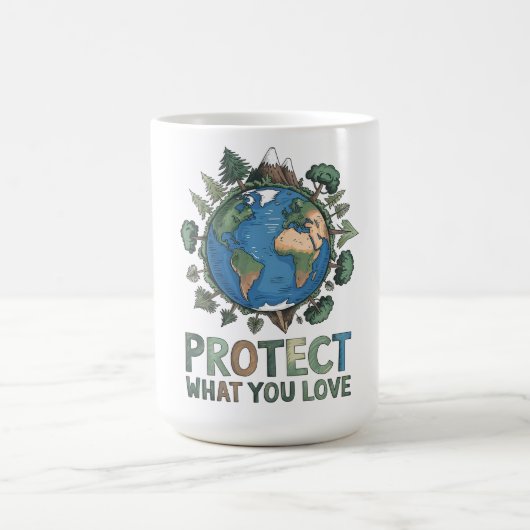 Mug Protégez ce que vous aimez" Conception De l'enviro (Centre)