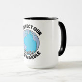 Mug Protégez notre belle Marbre Bleu (Devant droit)