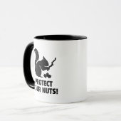 Mug Protégez vos noix ! (Devant gauche)