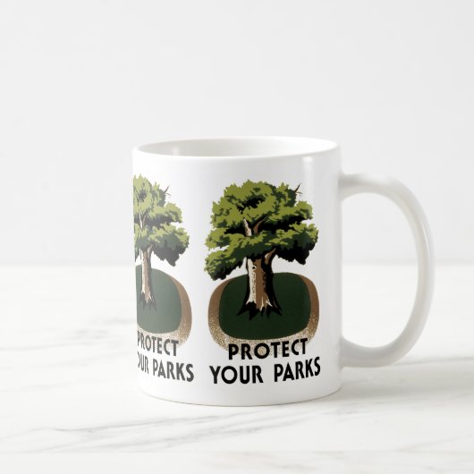Mug Protégez vos parcs (Droite)