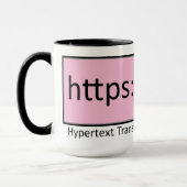 Mug protocole de transfert hypertexte sécurisé https (Gauche)