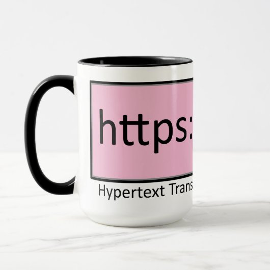 Mug protocole de transfert hypertexte sécurisé https (Gauche)