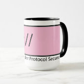 Mug protocole de transfert hypertexte sécurisé https (Devant droit)