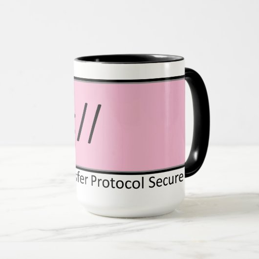 Mug protocole de transfert hypertexte sécurisé https (Devant droit)