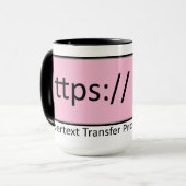 Mug protocole de transfert hypertexte sécurisé https (Devant gauche)